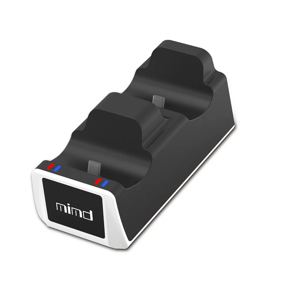 Подставка для зарядки с двумя сиденьями для контроллера PS5, зарядное устройство для геймпада со светодиодсветильник кой для контроллера PS5