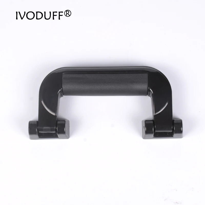 1x Black Color Retro Modern Box Plastic Holder,Suitcase Holder Arch Furniture Hardware,Tool Handle For Suitcase