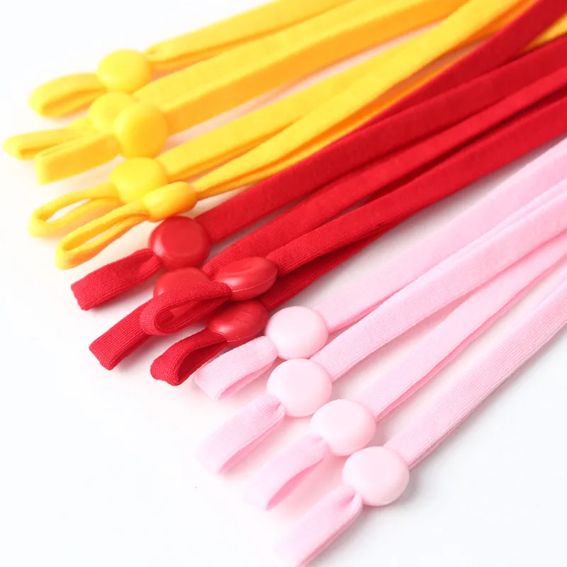 60 Pieces of Color Mask Elastic Band Nylon Elastic Handmade Diy Sewing Accessories Adjustable Mask Ear Rope Material 11-12CM