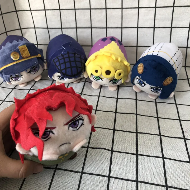 New 10cm JoJos Bizarre Adventure Plush Toys Giorno Narancia Mista Buccellati Abbacchio Fugo Stuffed Dolls For Kid Gift