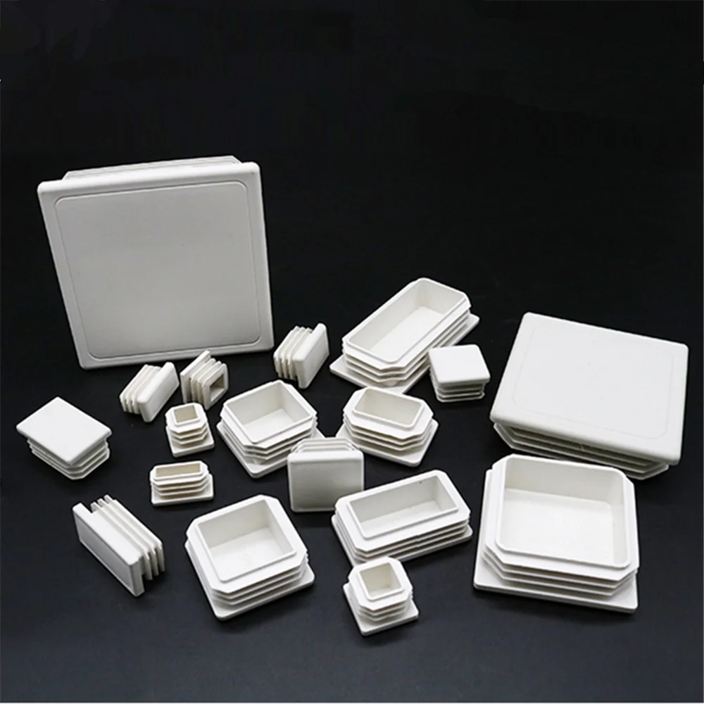 

Rectangle Blanking End Caps Cap Tube Pipe Inserts Plug Bung Steel New White Plastic Inserts Plug