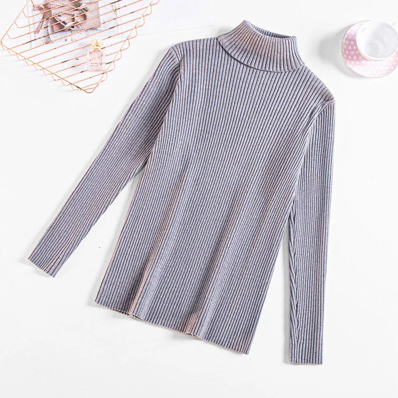 170Kg Plus Size Women\'s Loose Bust 160cm Thick Turtleneck Bottoming Sweater 5XL 6XL 7XL 8XL 9XL 10XL Long Sleeve Knitted Sweater