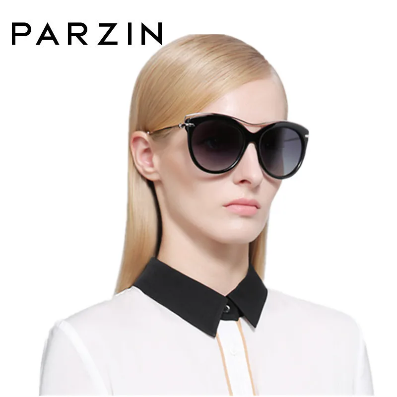 

PARZIN Polarized Sunglasses Women Lady TR90 Retro Colorful Big Frame Sun Glasses Driving Eyewear New UV400 Protection 9827