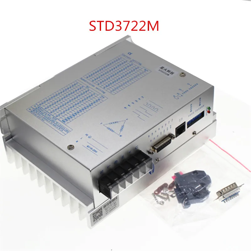 Digital Three-phase 110 / 130 Stepping Motor Driver STD3722M 7A AC110-220V 60000 Steps / Turn