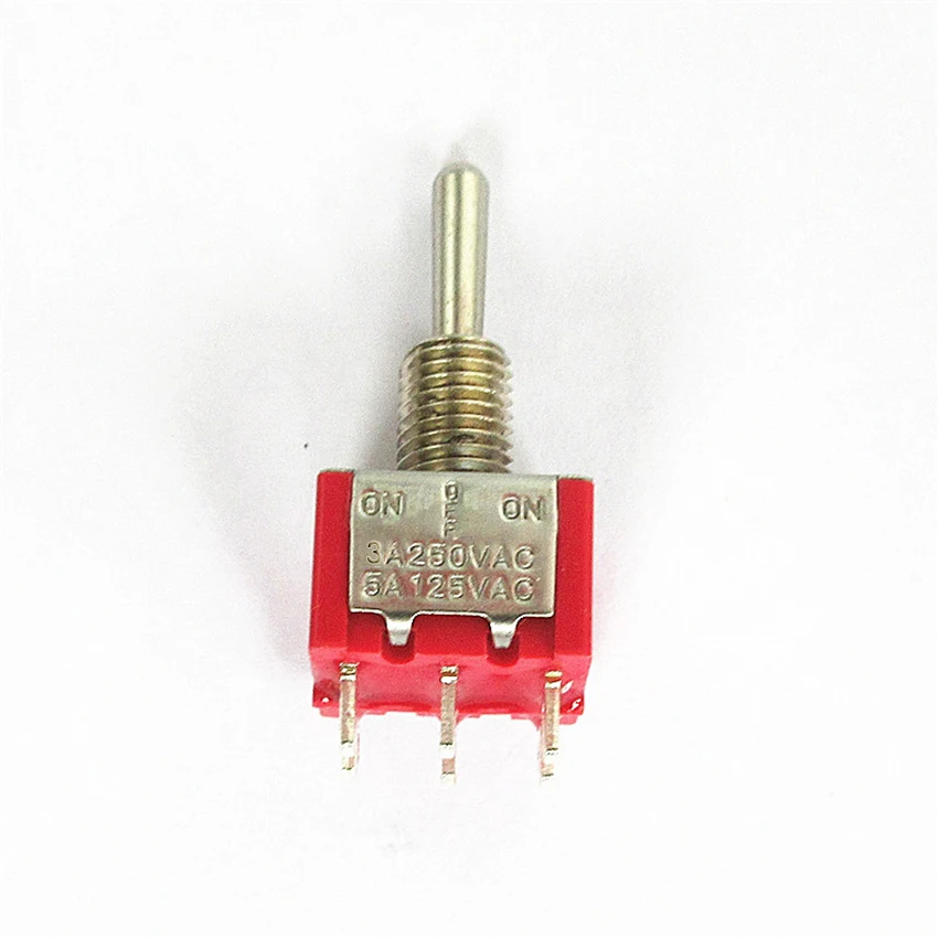 1pc Mini Pin (ON) -OFF- (ON) DPDT 3 Position Toggle Switch MTS-223 Dual Reset Power Switch AC 250 V 3A/AC 5A 125 V