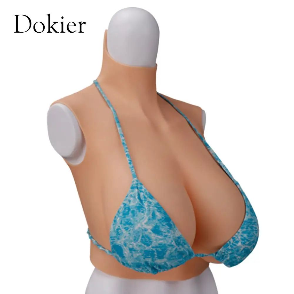 Dokier Big Size Breast Forms Top Quality Boobs Silicone Artificial Enhancer Crossdress Transgender Transvestite Cosplay Shemale