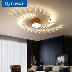 QIYIMEI Moderne Deckenleuchten, LED-Glanz, Innenbeleuchtung für Schlafzimmer, Flur, Wohnzimmer, Kinderzimmer, Acryllampen, Befestigungsrahmen, 175–260 V