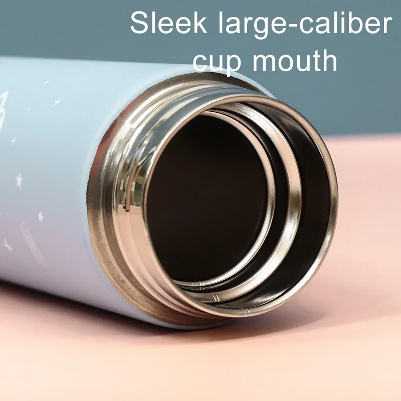 starry Thermal Bottle Display Temperature Mug Stainless Steel Food Thermos For Tea Water Bottle With Heating Travel lovely Cups