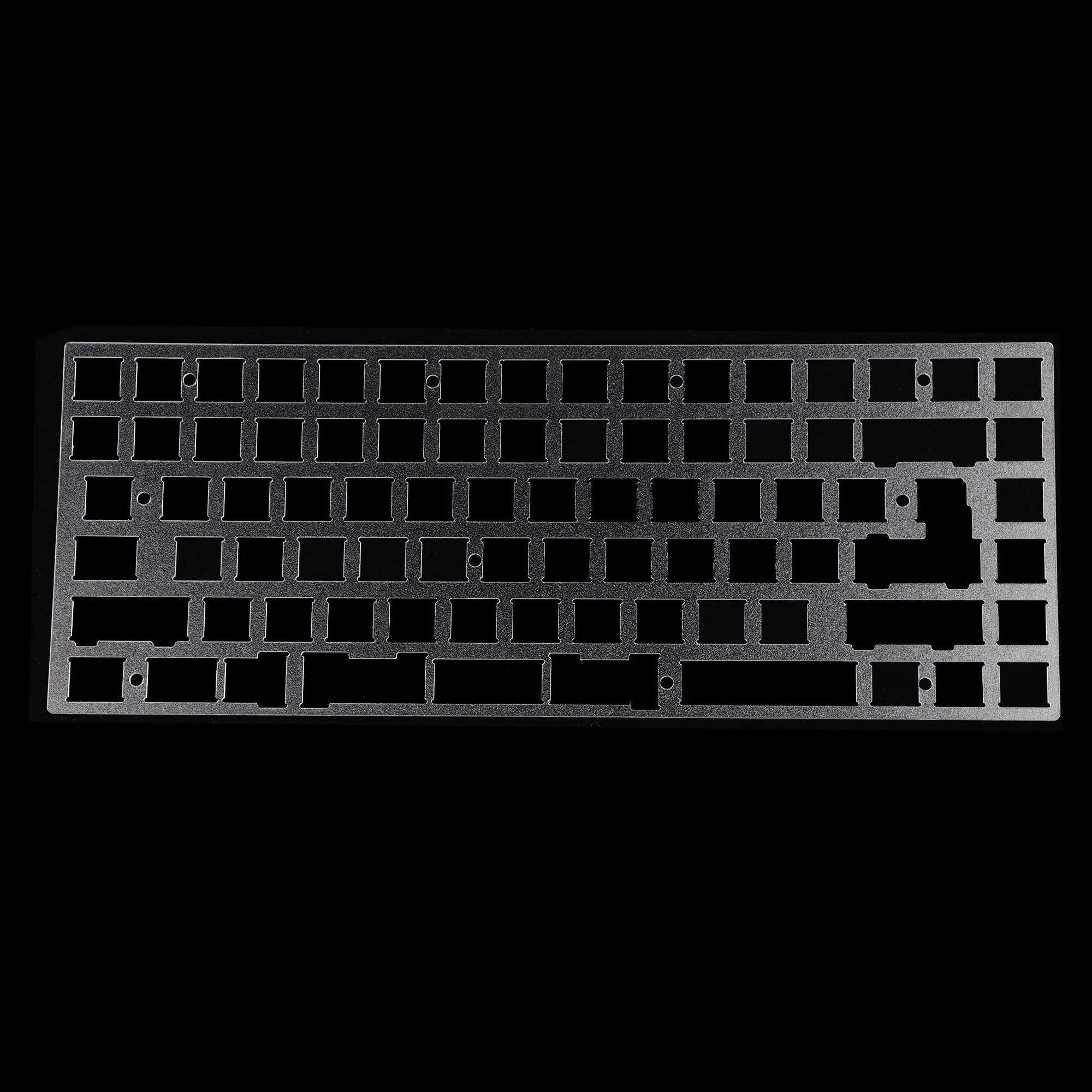 75% 84 ANSI ISO Plate CNC Brush Finish Anodized PC Alu Brass Plate For 75% 84 Cherry MX Mechanical Keyboard YMD75 KBD75 75 V2 V3 - Image 6