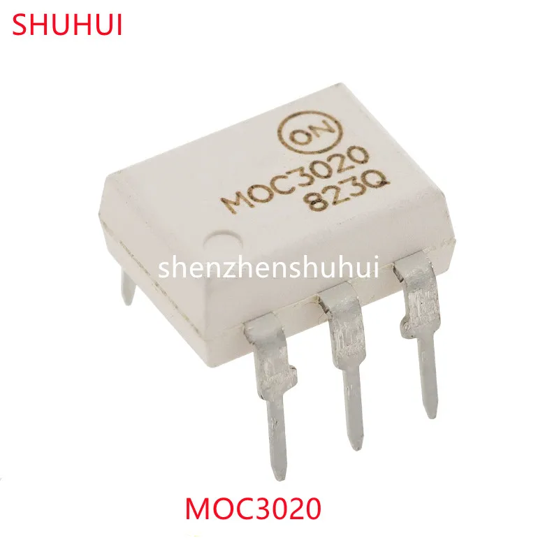 10PCS MOC3020   DIP6 DIP Optocoupler New and Original IC