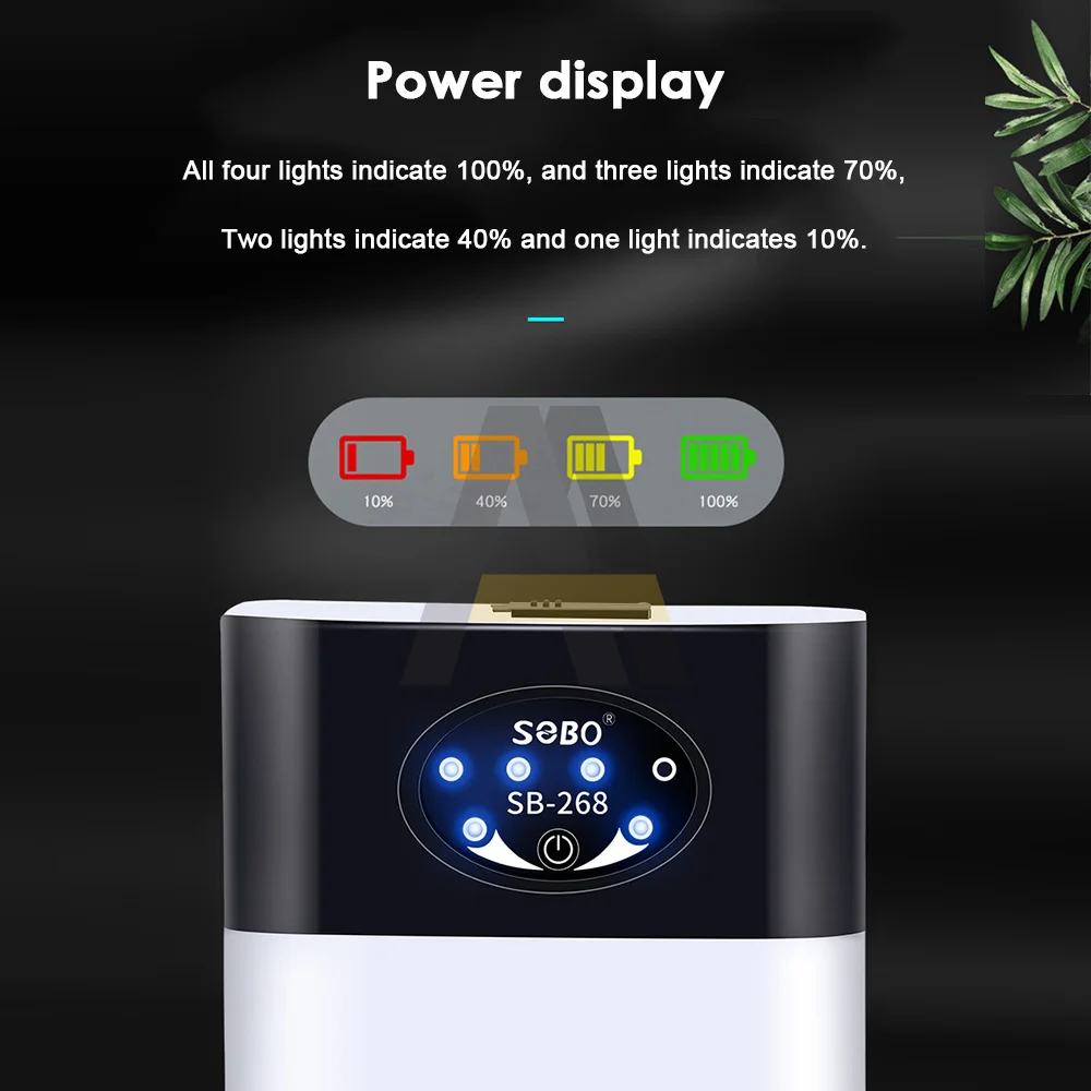 1 Set ثنائي الغرض مضخة أكسجين عملية USB شحن المحمولة التيار المتناوب العادم الهواء الترا ضاغط هواء صامت للأسماك حوض السمك