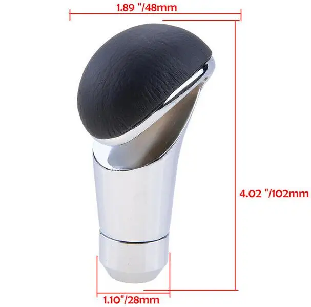 5 6 Speed Car Auto Manual Leather Gear Stick Shift Knob Shifter Lever