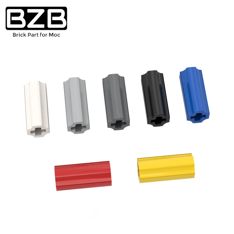 BZB-conector de eje cruzado MOC 59443 para niños, 1x2, longitud 15,8, modelo de bloques de construcción de alta tecnología, juguetes para niños, piezas de ladrillo DIY, los mejores regalos