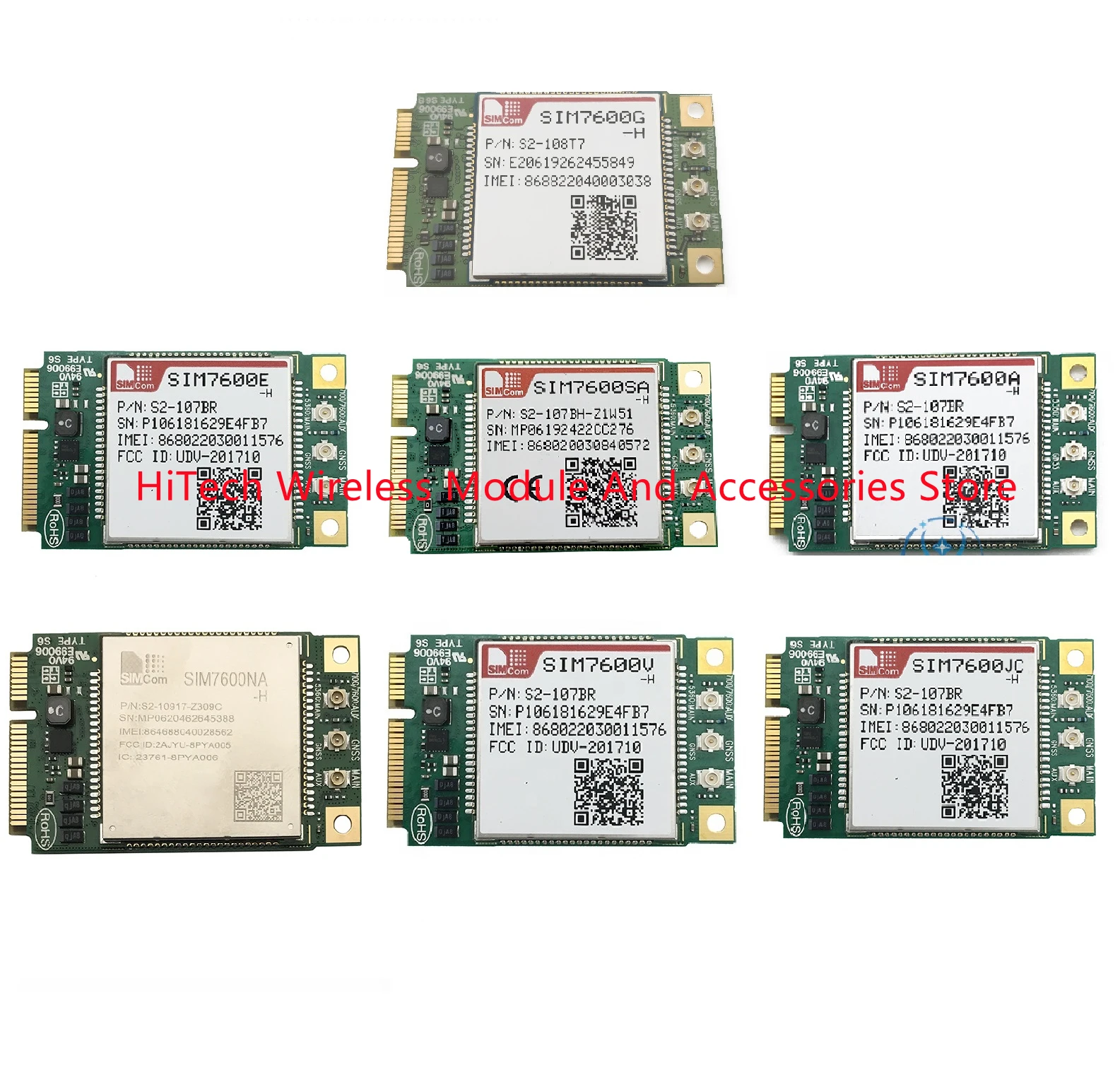 in stock! SIMCOM SIM7600E-H SIM7600NA-H SIM7600SA-H SIM7600G-H SIM7600JC-H  IM7600E-H1C mini pcie LTE Cat4 Module