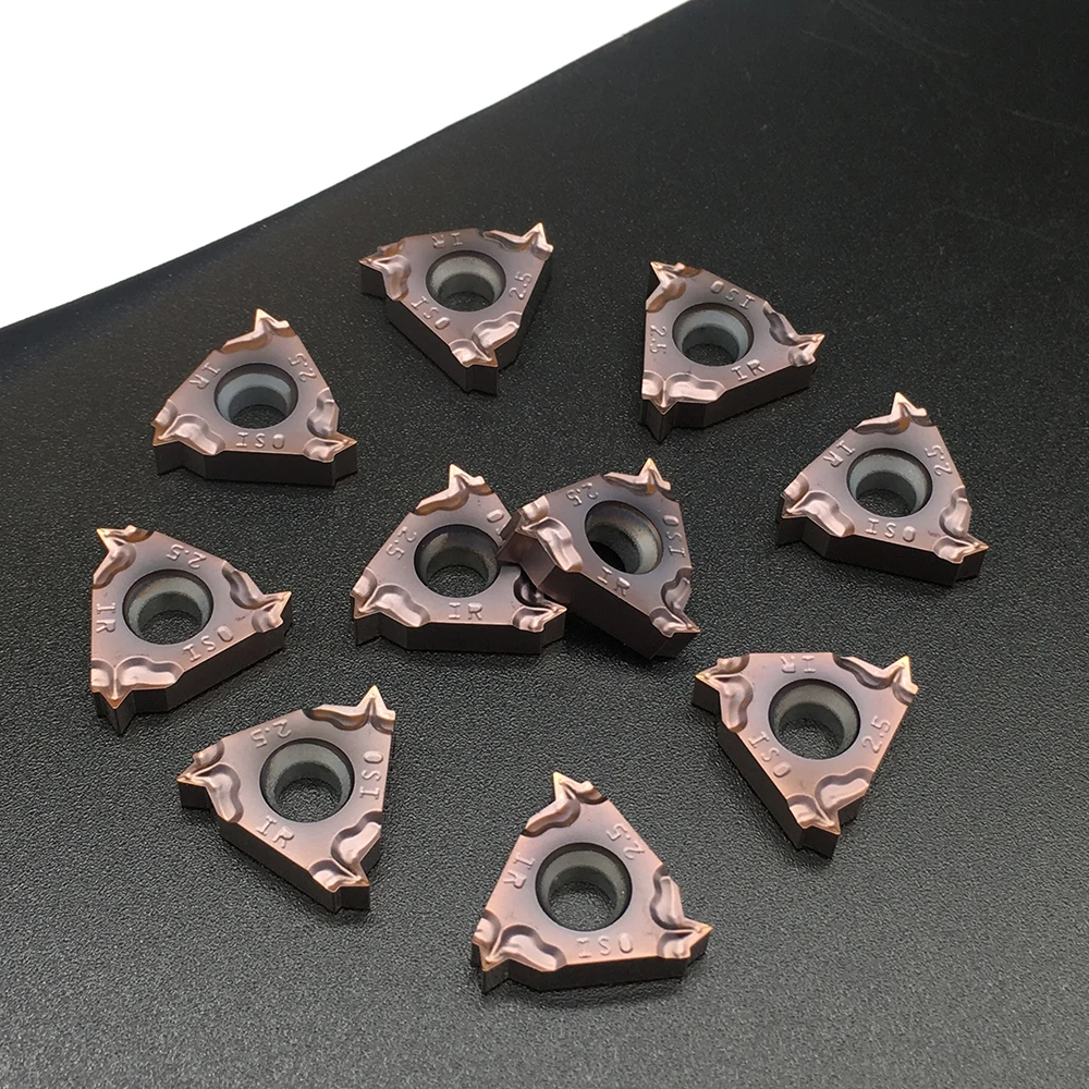 10PCS 16IR M 2.5 ISO FT1125 สแตนเลสและเหล็กชิ้นส่วนเครื่องกลึงสากลเครื่องมือ Toolholders เกลียวแทรก CNC