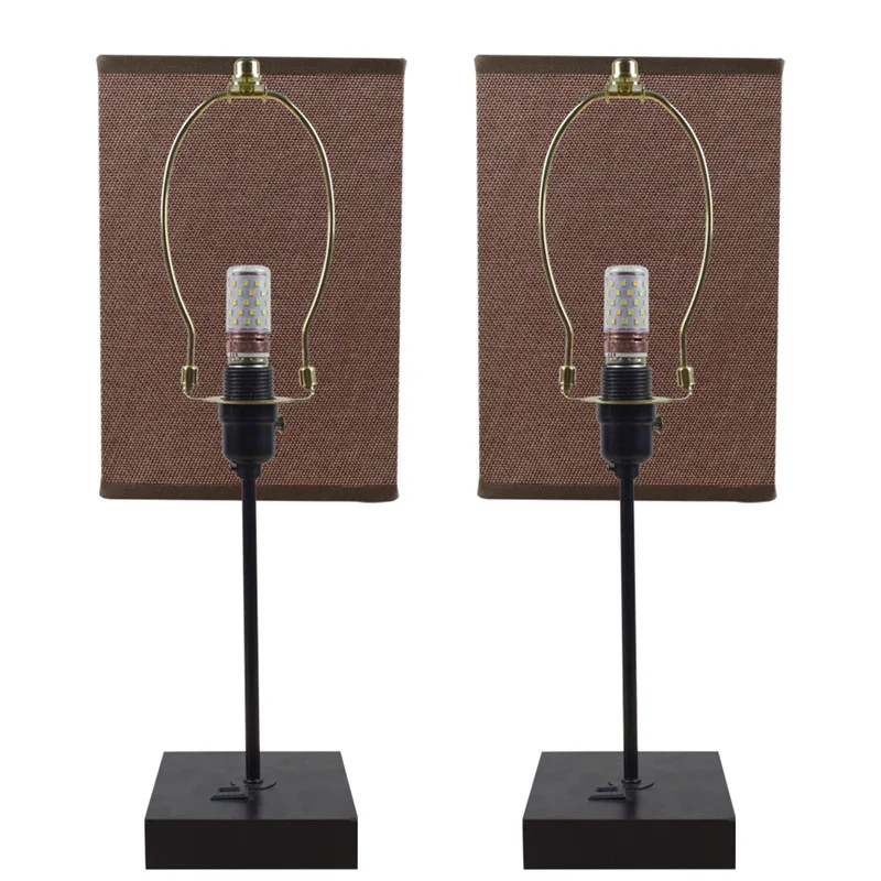 Kit réglable avec support de harpes d\'abat-jour, raccord léger, base lumineuse pour table et lampadaires, 6 \