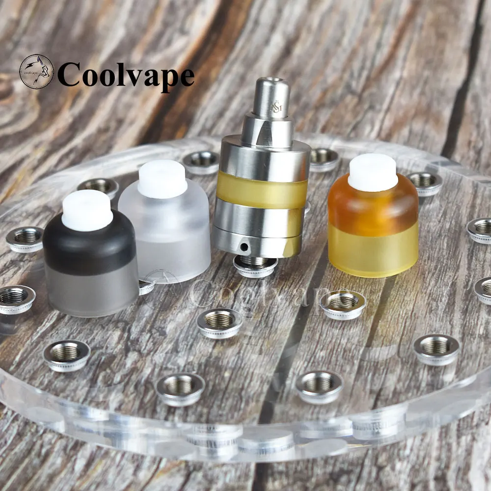 

Coolvape Kayfun Lite 2019 rta 22 мм/24 мм Крышка верхняя заполняющая Прозрачная крышка для колокола полированный бак набор аксессуаров с 510 дрип-тип