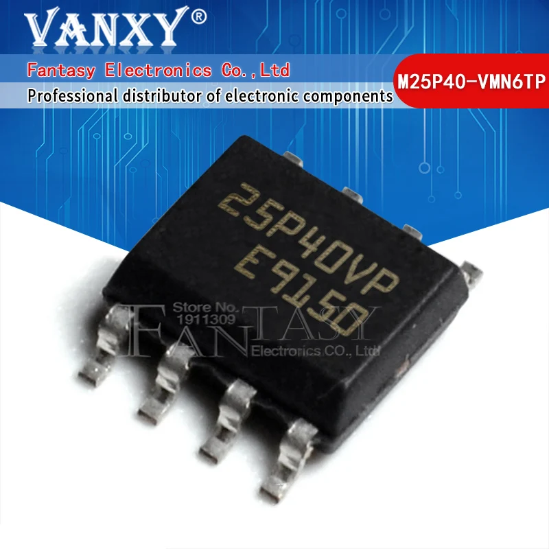 10pcs M25P40-VMN6TP SOP-8 M25P40VMN6TP SOP M25P40 25P40VP SOP8