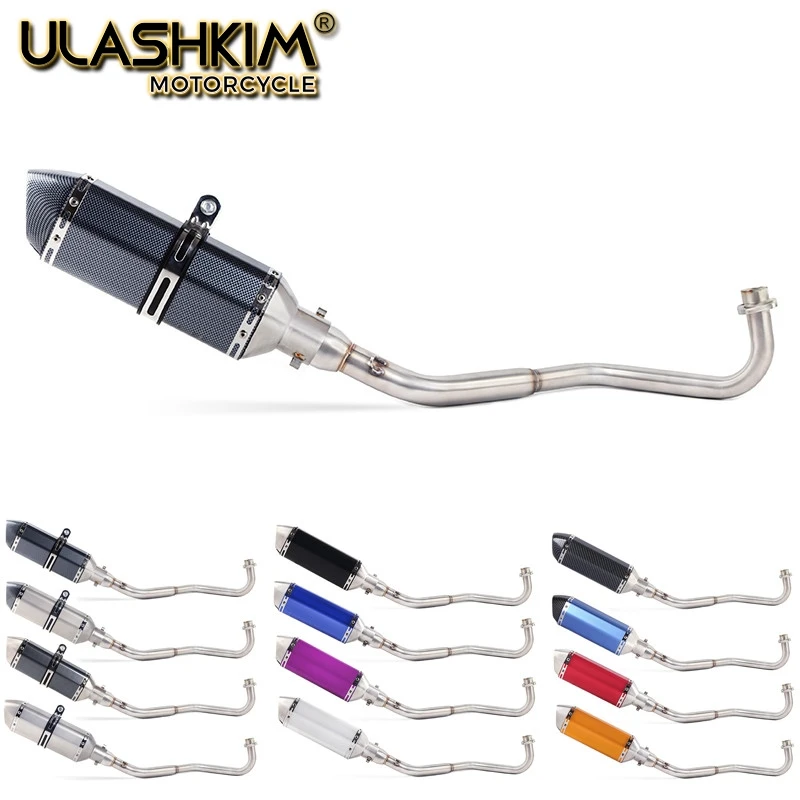 

For HONDA GROM MSX 125 MSX125 2012 - 2015 M3 Motorcycle Full System Exhaust Muffler Middle Connect Pipe Full System Exhaust