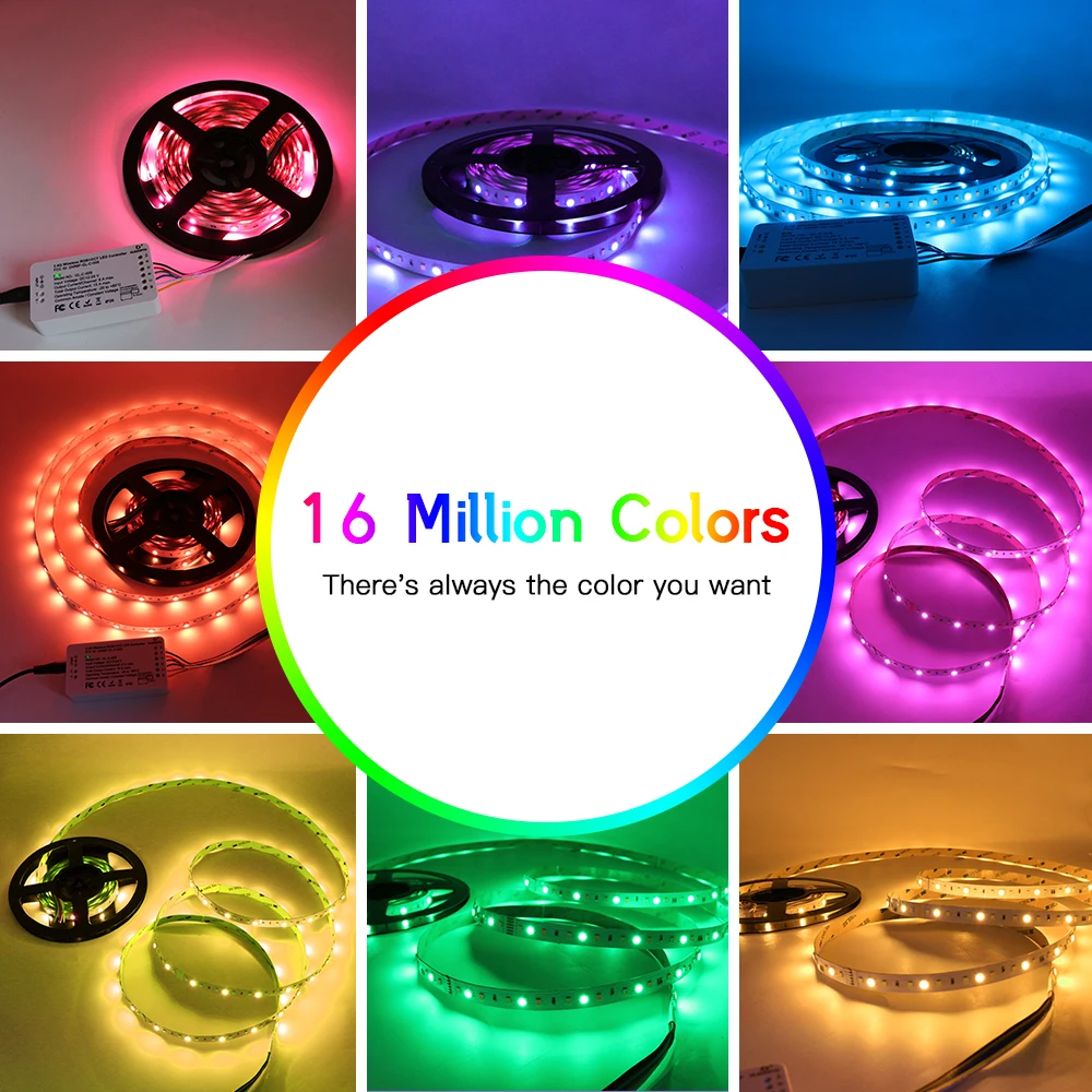 Imagem -05 - Controle de Faixa Led sem Fio com Regulagem de Cores Rgb Mais Cct Rgbw cw 2.4g