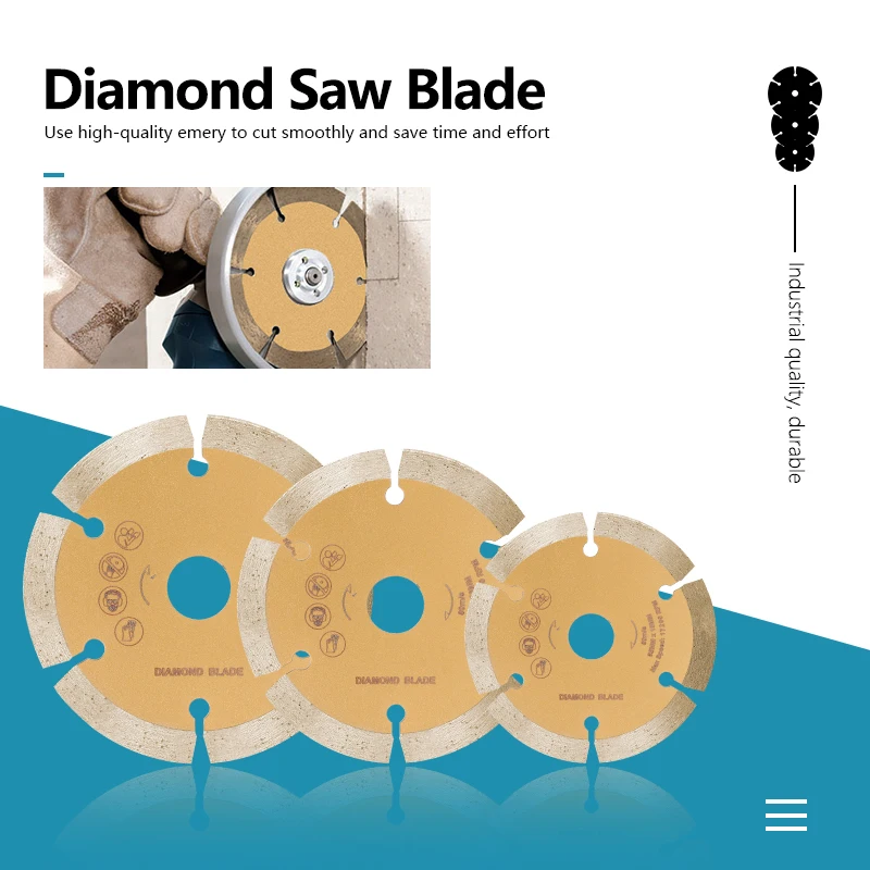 Diamond Saw Blade 85/89/115mm Dry-Cut Disc for Angle Grinder Cutting Concrete Ceramic Brick Marble Stone Cutting Discs