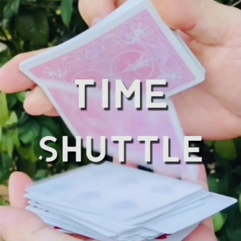 

Time Shuttle Magic Tricks Playing Card Deck Magician Close Up Magic Street Illusion Gimmick Mentalism Puzzle Toy Magia Card