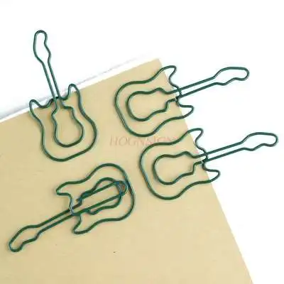 12pcs Cartoon Shape Bassist Paper Clip Cartoon Shape Paper Clip Text Creation Paper Clip