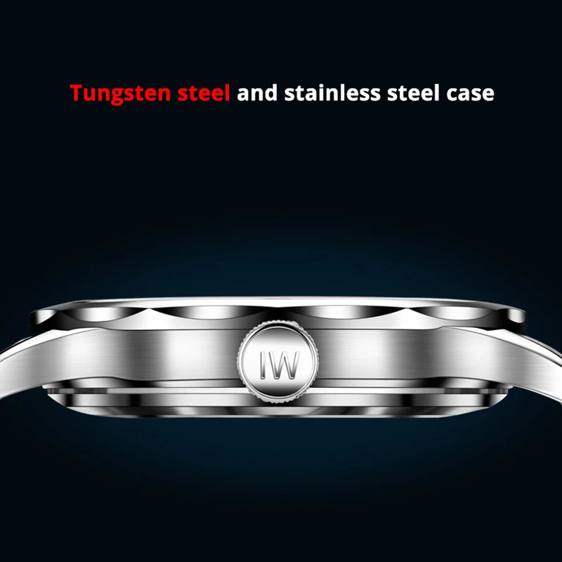Relogio Masculino I&W 2021 New Tungsten Steel Men Mechanical Wristwatches Sapphire Calendar 10bar SEIKO NH36 Watches Automatic
