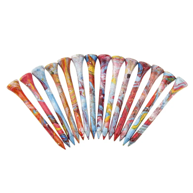 CRESTGOLF 100 stks/pak 70 MM/80 MM Houten Golf Tees Golf Houten Tees Kleurrijke Golf Houten Tee accessoires
