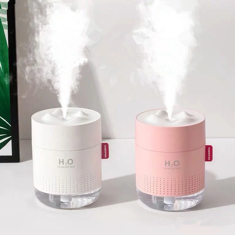 Humidificateur d'air, diffuseur d'arôme et d'huiles essentielles sans fil, modèle portable avec port USB, batterie de 2000mAh