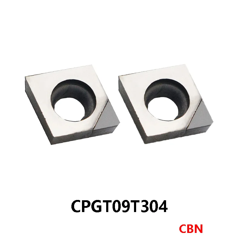 Di Luar Pisau Berlian CBN CPGT 09T304 CPGT09T304 CPGT09T304-2V Sisipan Pemotong Bubut CPGT09T3 Alat Pembalik