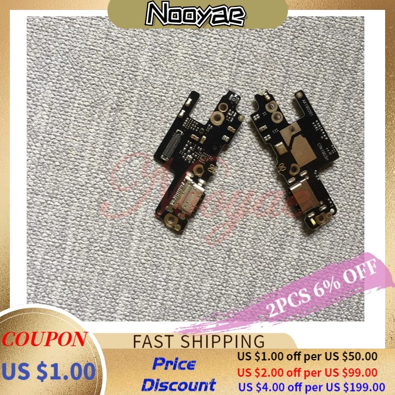 

5PCS Novaphopat For Redmi Note 7 Pro USB Charger Charging Port Dock Flex Cable Microphone Plug Board