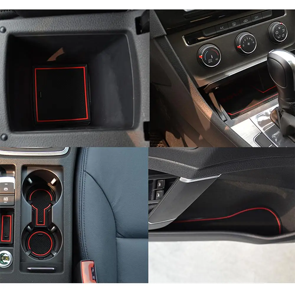 RUIYA-Polymères coordonnants pour rainure de porte de voiture, coussinets de fente de porte, accessoires intérieurs automatiques, Golf 7 7.5 R GTD GTI GTE 2016 2017 2018 2019