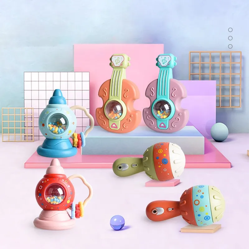 Y Baby Rattles Infant Early Educational Toys Toddler Chew Teether Grasp Training Toys Baby Ring Bell Teach Toys Speelgoed