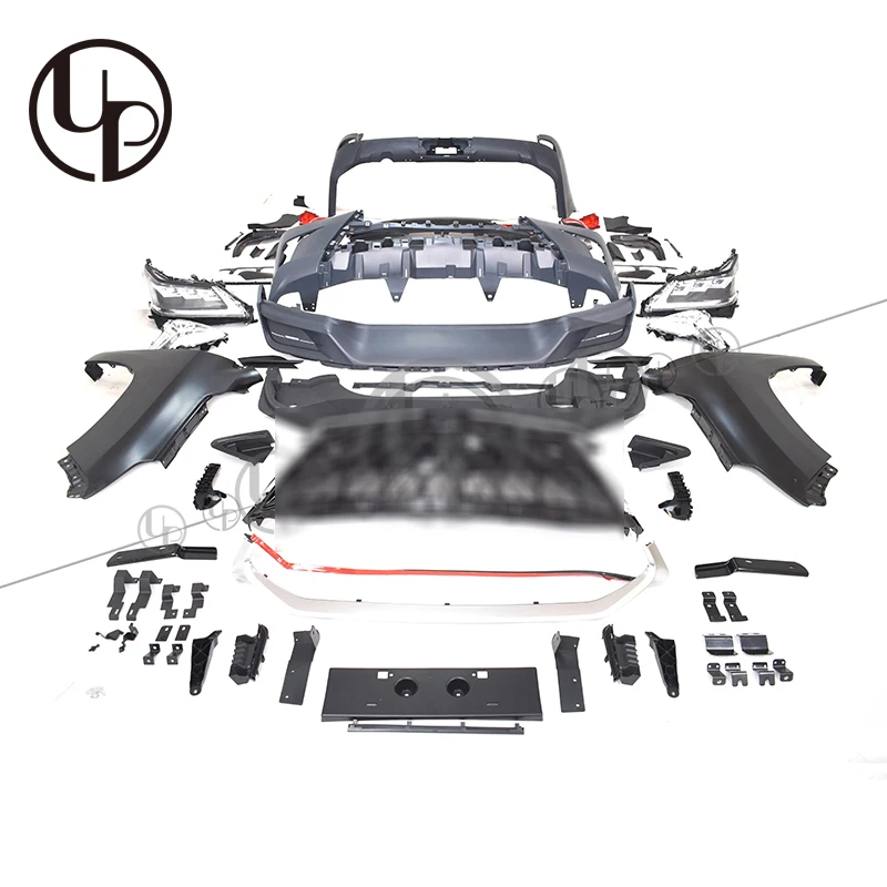 LX570 old to new body kit for 2013y LX570 upgrade to 2019y new model facelift headlight for LX570