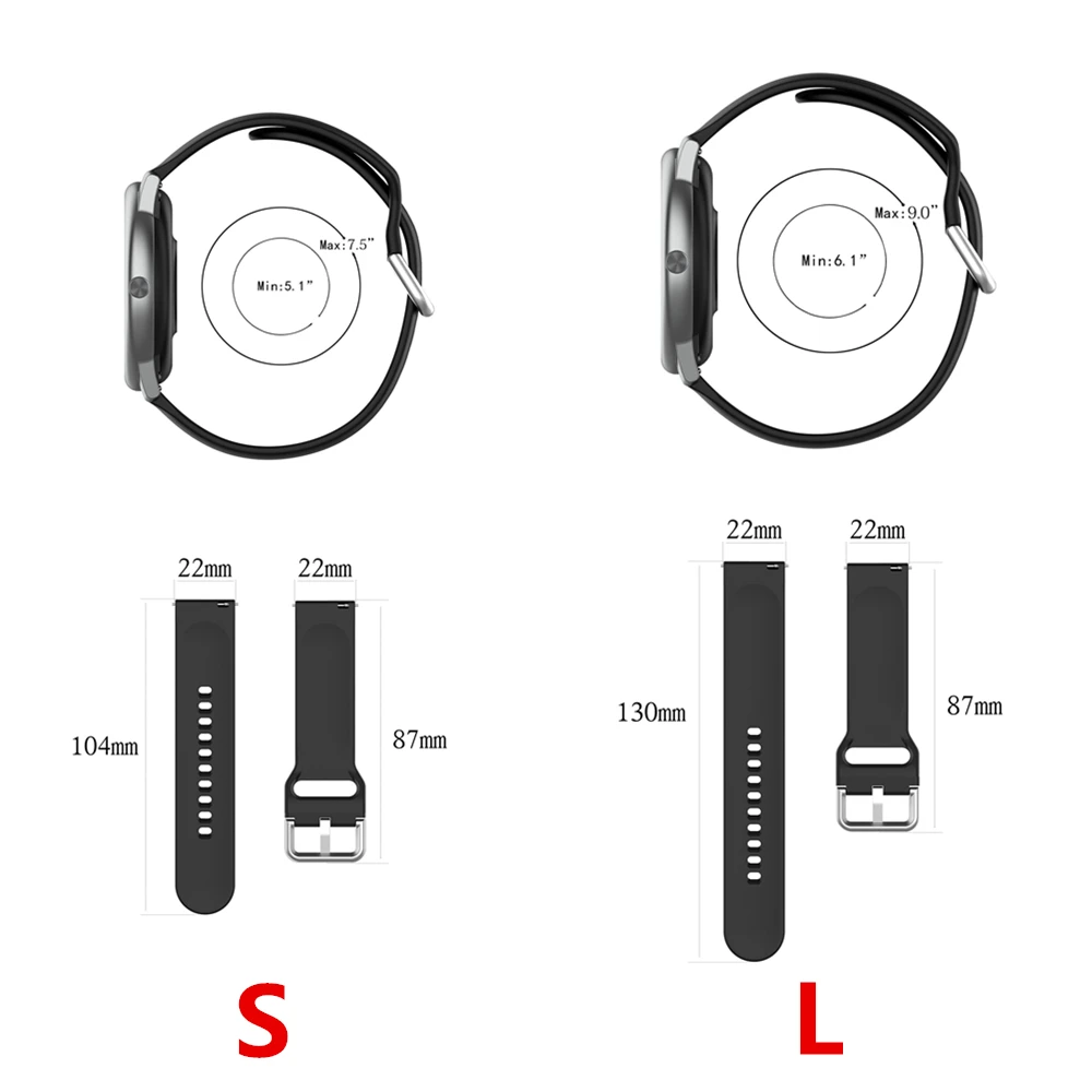 22mm Strap Für Haylou Solar LS05/RT LS05S Smartwatch Sport Band Armband Für OnePlus Uhr 46mm Für realme Uhr S Handgelenk Gurt