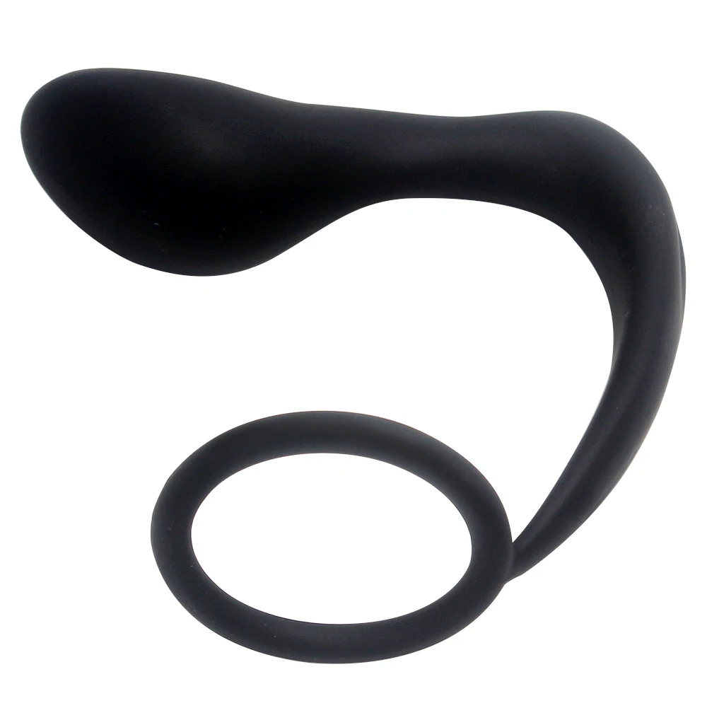 Erotic Cock Ring Male Prostate Massager Men Climax Anal Sex Toys Silicone