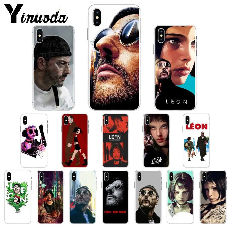 

Yinuoda Leon профессиональная Матильда ТПУ мягкий чехол для телефона для iPhone X XS MAX 6 6S 7 7plus 8 8Plus 5 5S XR