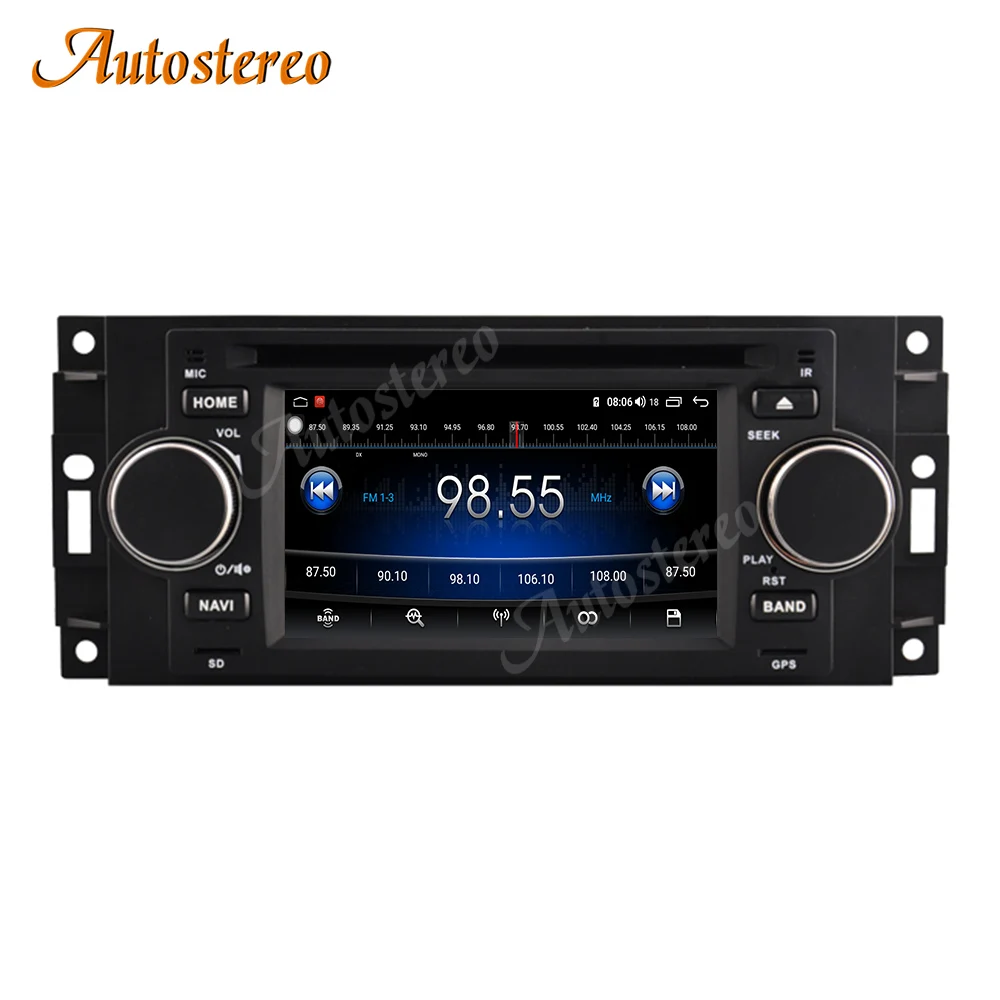 128GB Android 10,0 Auto DVD Player Multimedia-Spieler GPS-Navigation Für JEEP Grand Cherokee 2005-2009 Radio Auto stereo Kopf Einheit