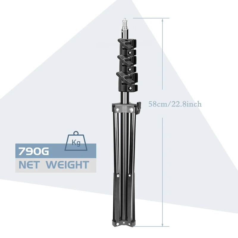 SH Studio fotografico regolabile 2M supporto per luce treppiede 1/4 testa a vite per fotocamera supporto per staffa per lampada fotografica scatola morbida anello di luce