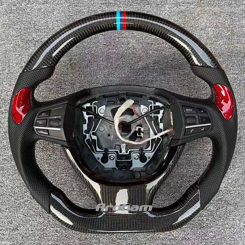 

Высокое качество, руль из углеродного волокна для BMW f10 f11 f12 f13 f01 f02 f03 f07 3 серии 5 серии, ручная Передача автомобиля