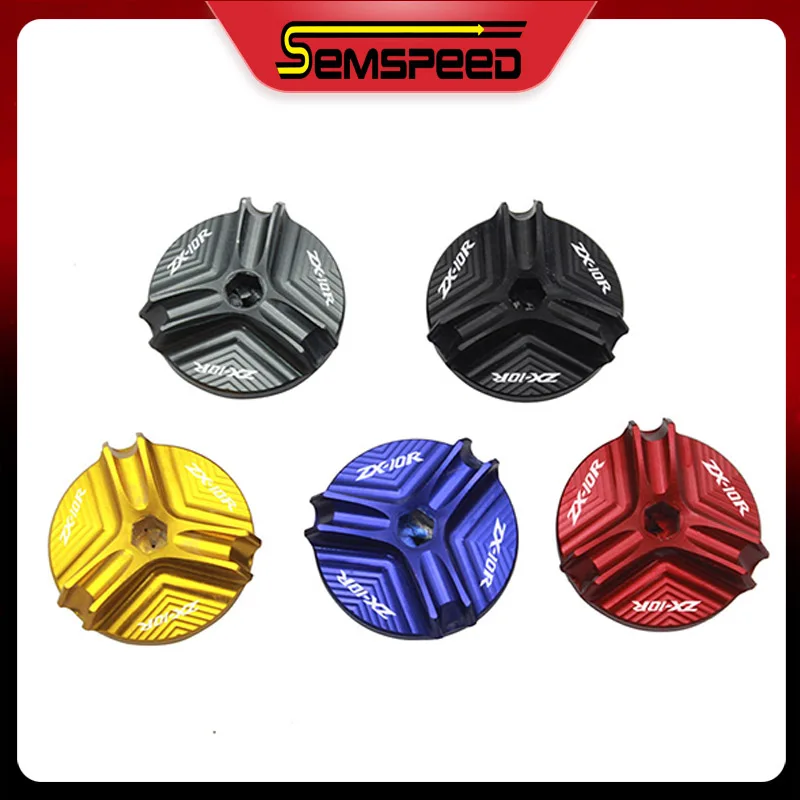 Bouchon de réservoir d'huile moteur en aluminium, accessoires de moto pour KAWASAKI Ninja ZX-10R ZX10R zx-10r 2004 – 2018