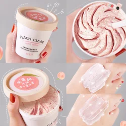 Peach Clear Body Scrub Treatment Skin Care Whitening Peeling Gel Remove Cutin Make Skin Tender