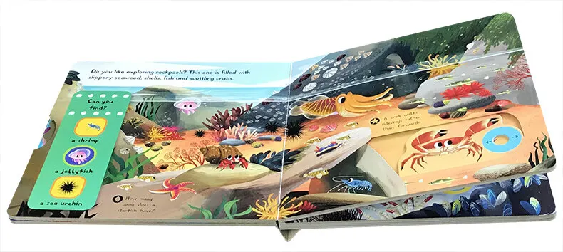 Original English First Explorers Sea Creatures Agency Operation Book Board Children's Popular Science Toddler Toy