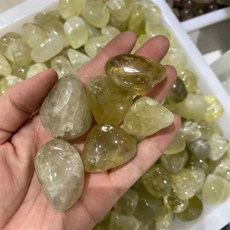 

Natural Quartz Crystal Citrine Tumbled Stones Healing Gemstones Reiki Home Decoration