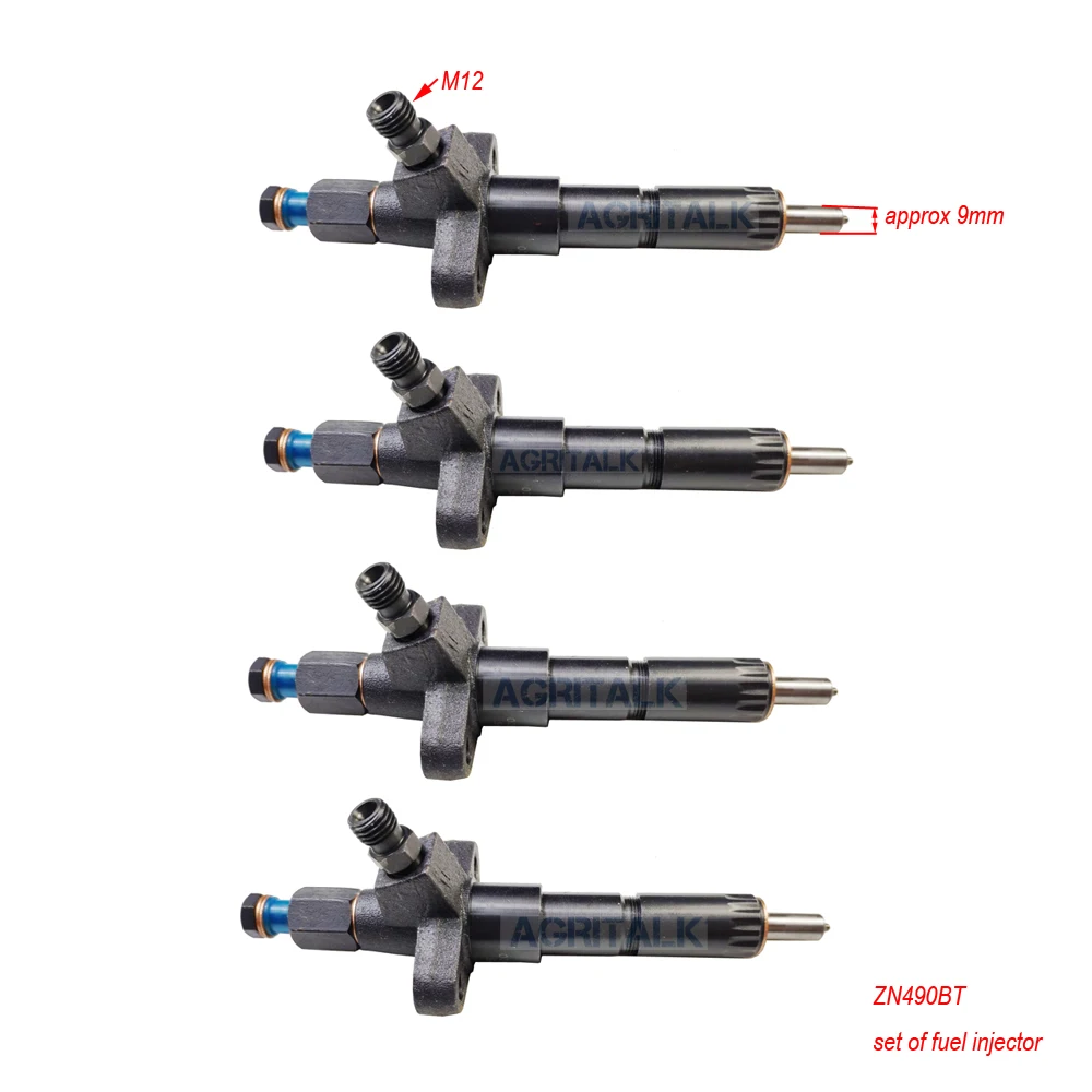 set of fuel injectors suitable for Changchai ZN390Q / ZN390T /  ZN490BT