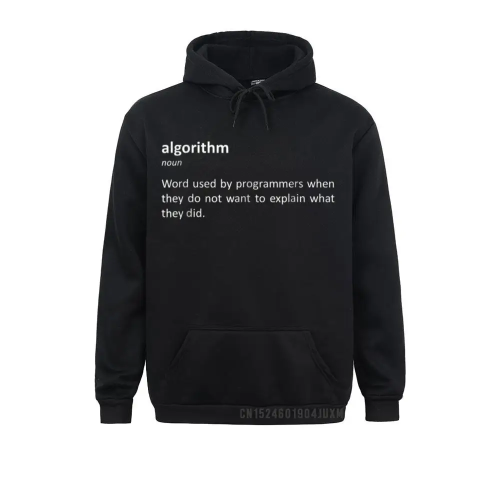 

Algorithm Definition Hooded Tops Funny Coding Programming Long Sleeve Hoodies Young Men Sweatshirts Custom Clothes Special