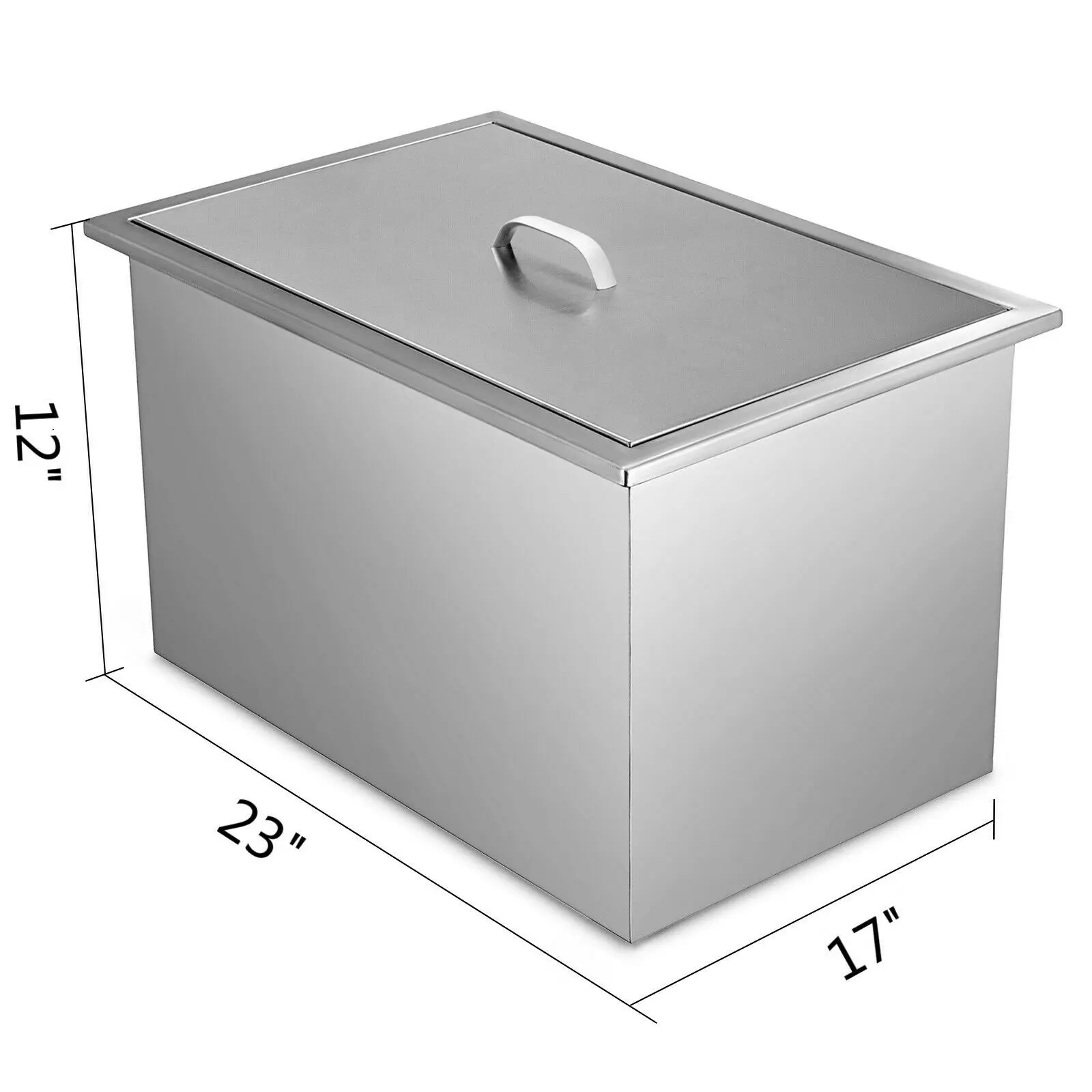 VEVOR-아이스 체스트 쿨러, 66/70Qt, 스테인리스 스틸, 단열 벽, 대용량, 음료 유지, 집, 야외, 주방, 차량용