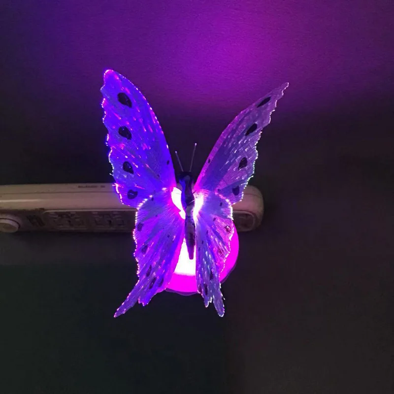 LED Night Light Creative Gifts Bedroom Decor Butterfly Lamp Christmas Outdoor Garden Holiday Decoration Lights