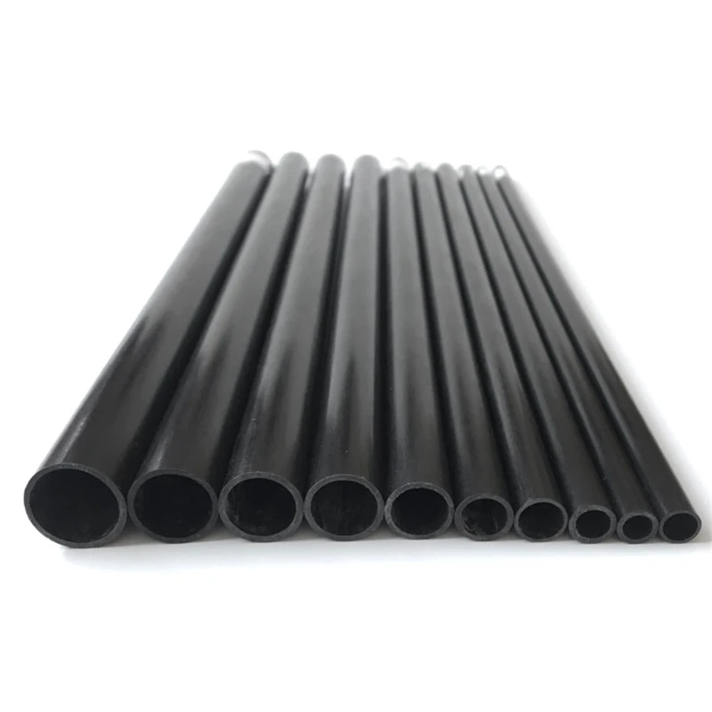 

12PCS Full Carbon Fiber Tube OD 9mm x ID 8mm Hollow Rod for RC Plane DIY Quadcopter Arm Length 750mm